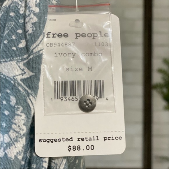 Free People Mimi Tunic Dress in Ivory Combo - Picture 8 of 8